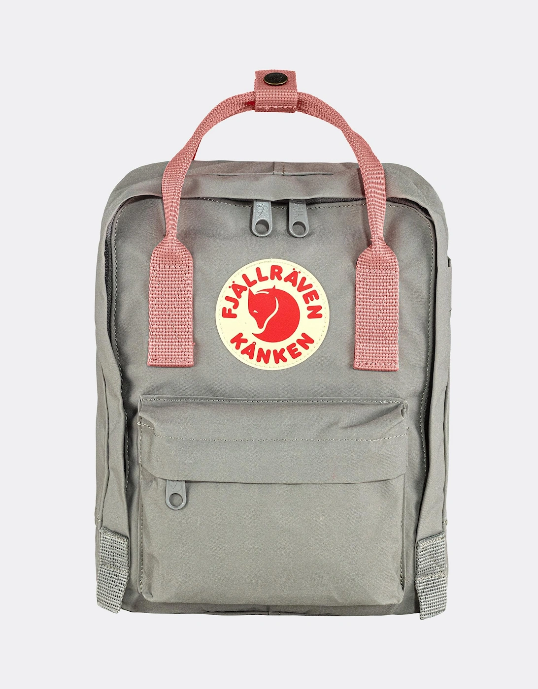 Women's Fjallraven Kanken Mini Unisex Backpack - Fog-Pink 021-312 - Grey - Size: ONE size