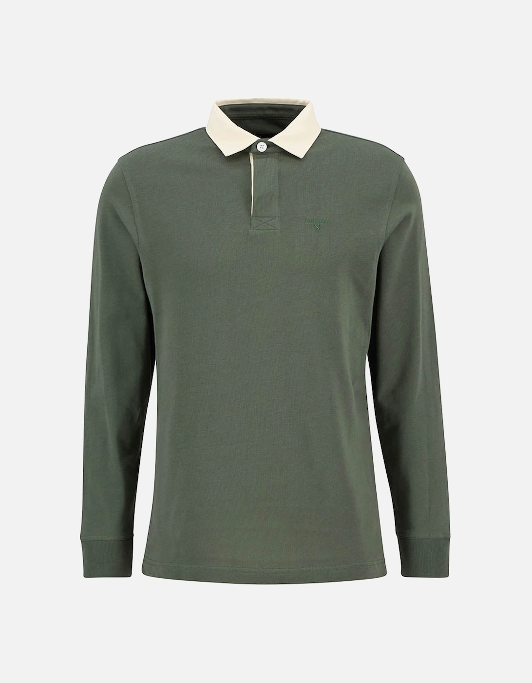 Howtown Mens Long Sleeve Rugby Shirt - Thyme, 2 of 1