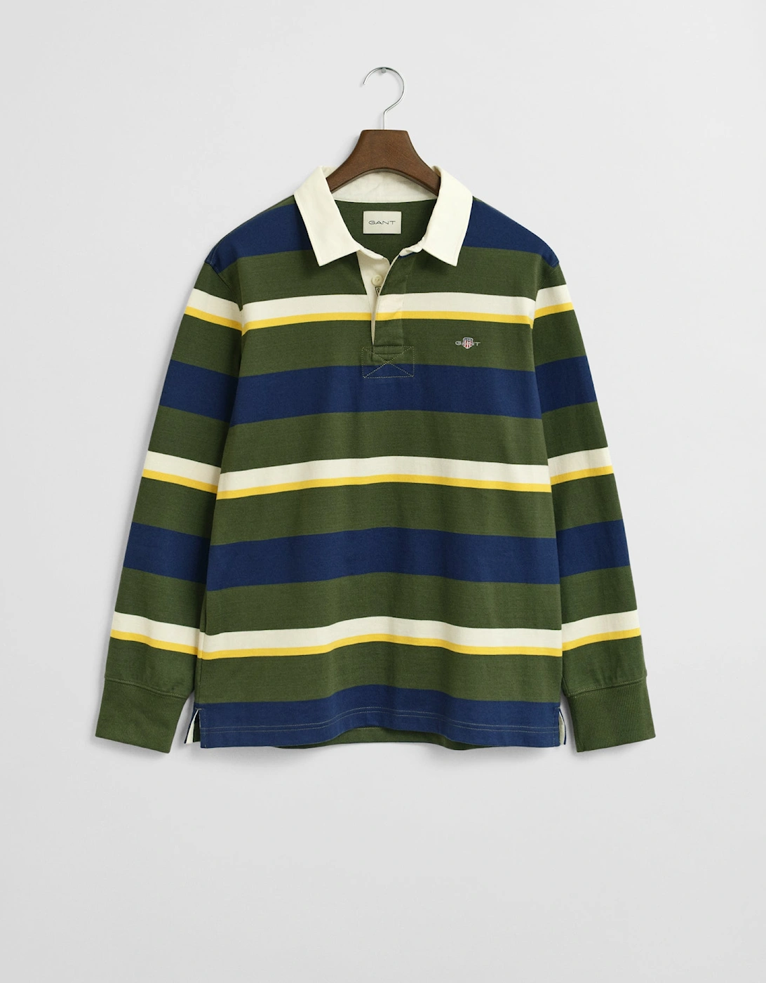 Mens Striped Heavy Rugger - 360 Country Green, 2 of 1