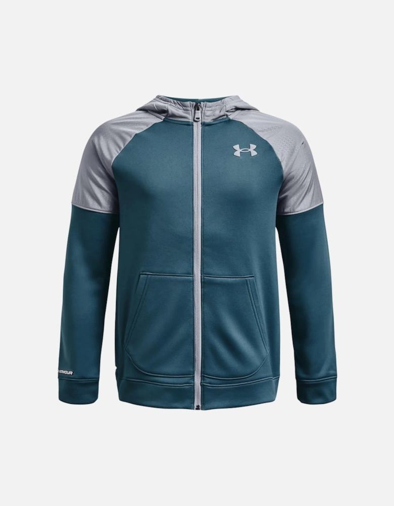 Juniors Armour Fleece Grid Full-Zip Top