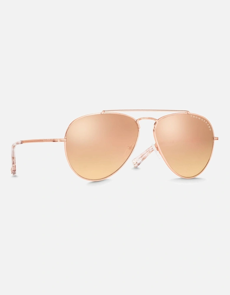 Harrison Pilot Mirrored Sunglasses