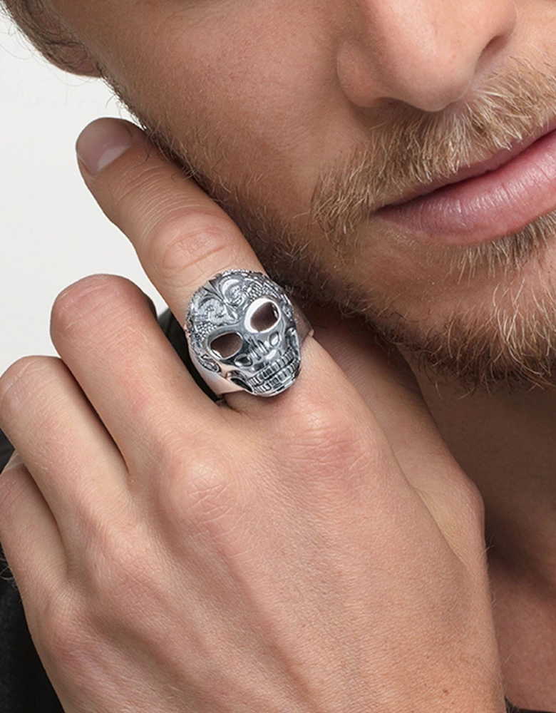 Lily Skull Ring