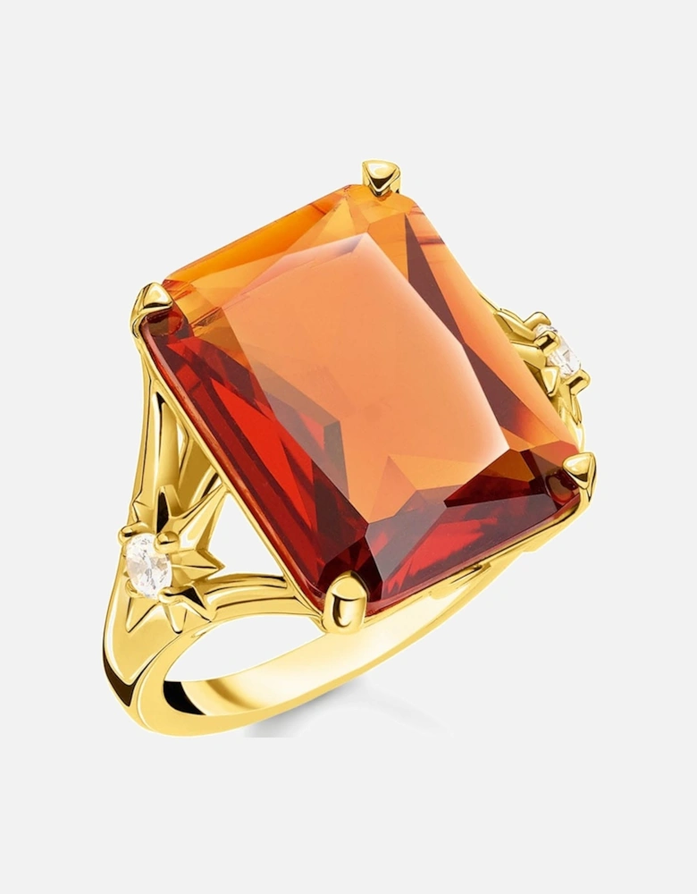 Gold Ring with Large Stone