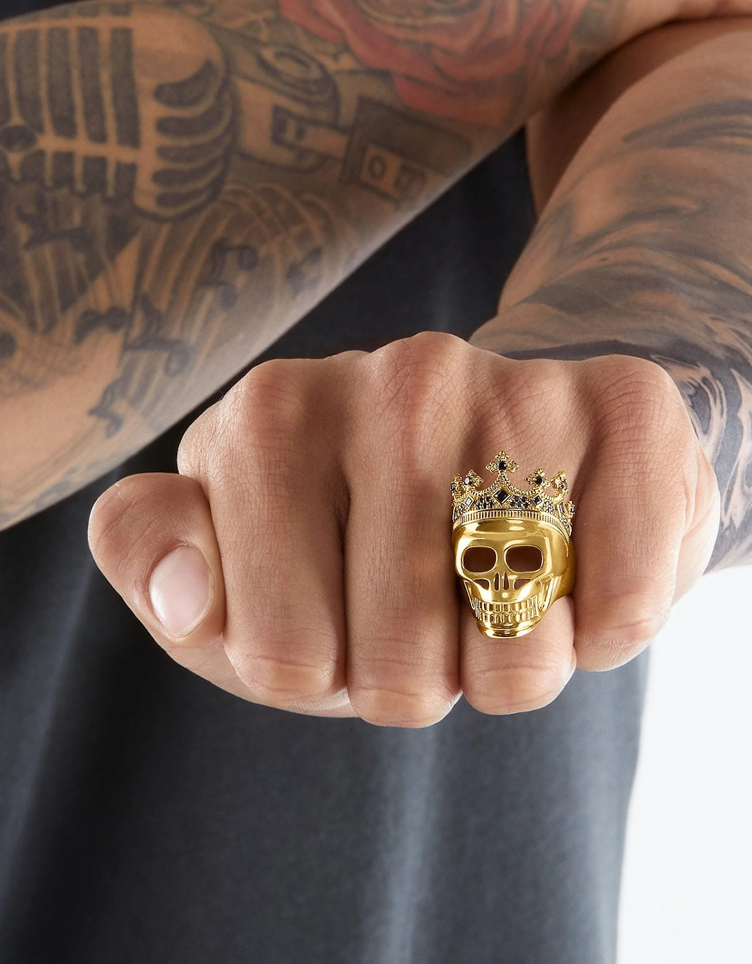 Skull Crown Ring