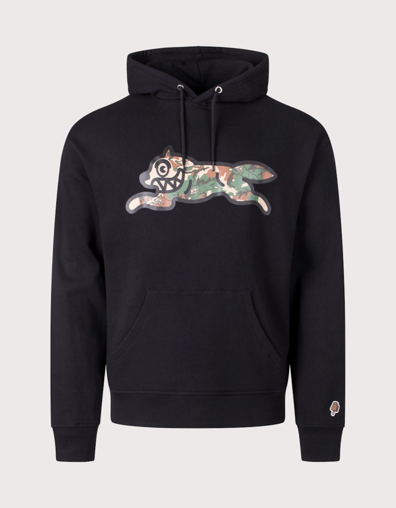 Woodland Camo Running Dog Hoodie
