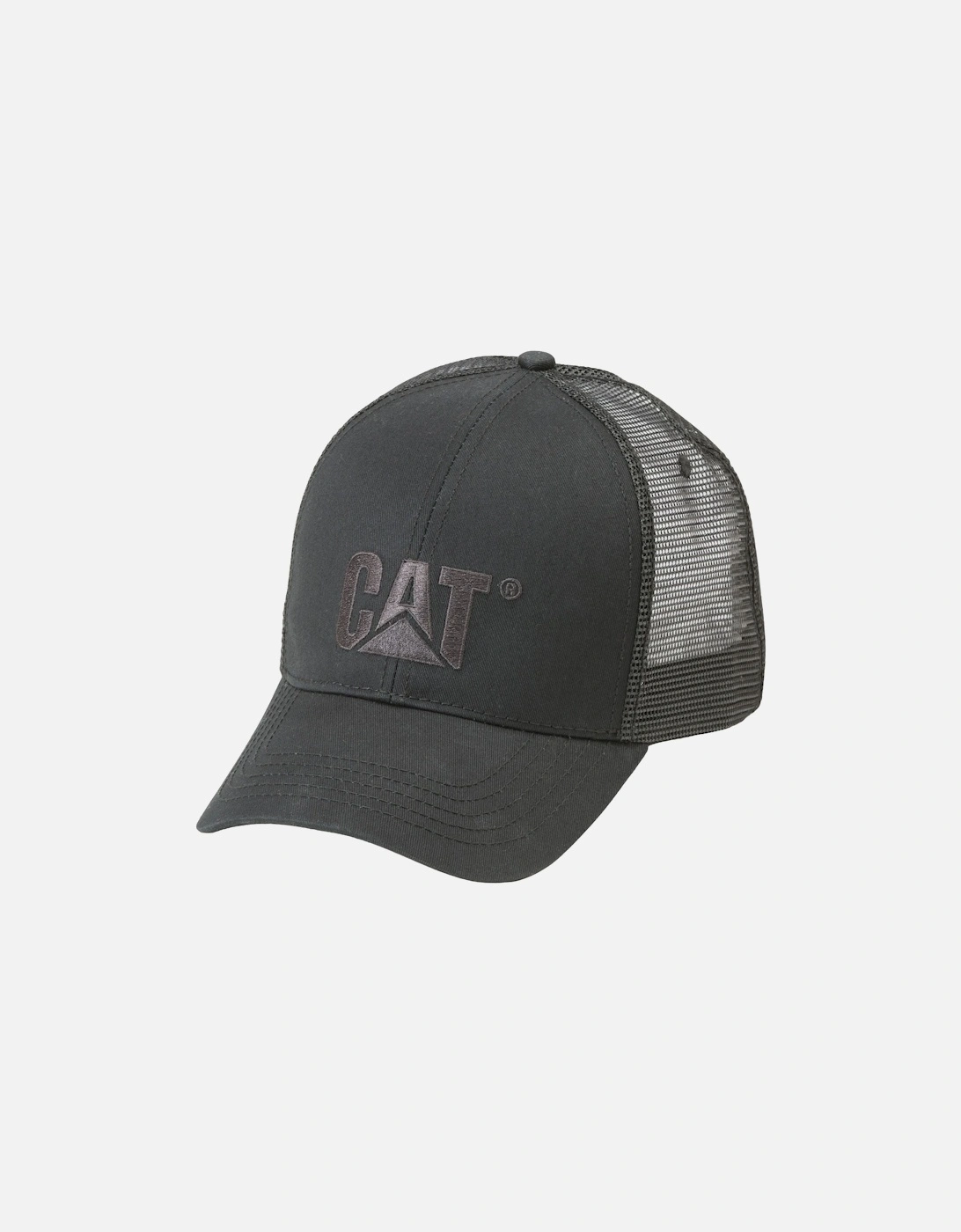 Raised Logo Cotton Unisex Adults's Black Baseball Caps, 5 of 4