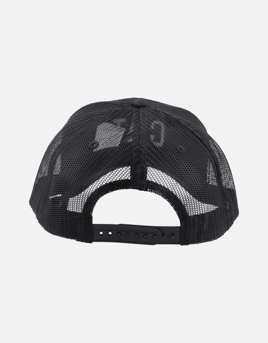 Raised Logo Cotton Unisex Adults's Black Baseball Caps
