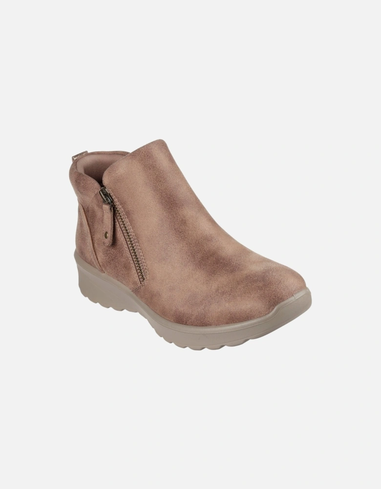 Lovely Vibe Fall In Bloom Textile Women's Mushroom Winter Ankle Boots