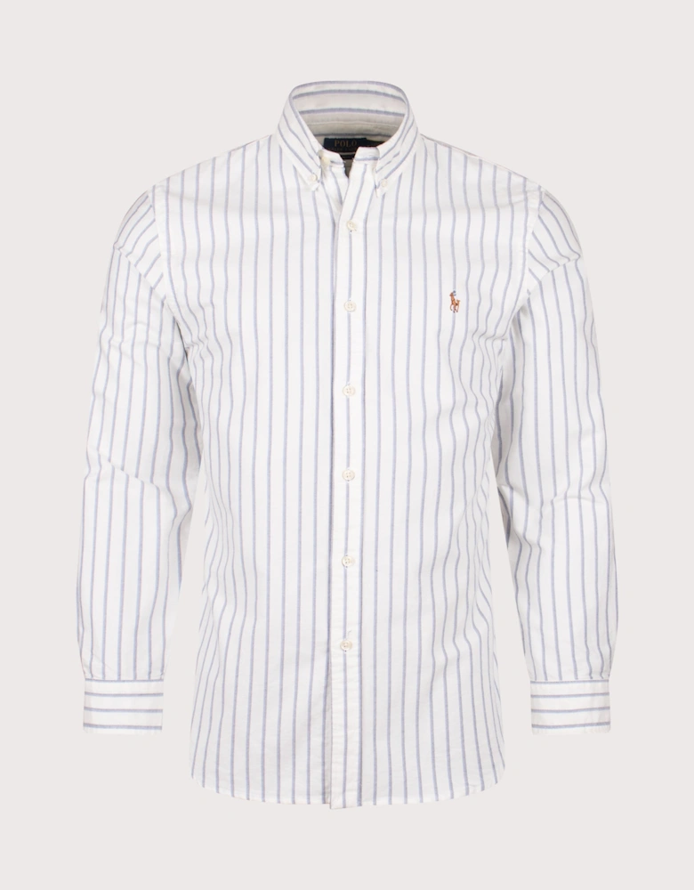 Slim Fit Striped Oxford Shirt