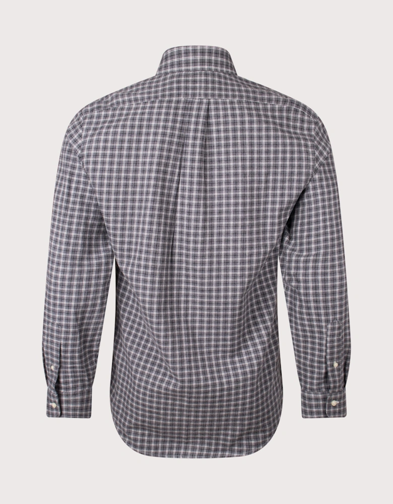 Custom Fit Plaid Twill Shirt