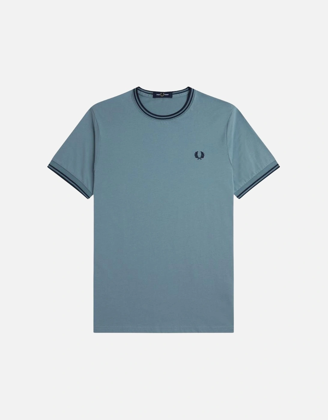 Fred Perry Men's Blue Fp Twin Tipped T-Shirt - Stockport /Navy Medium