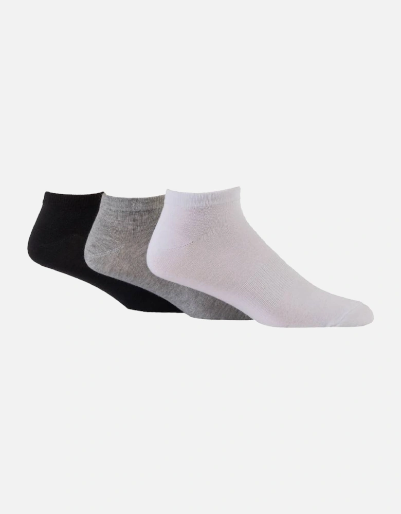 Glenmuir Men's 3-Pack Trainer Sock with Arch Support