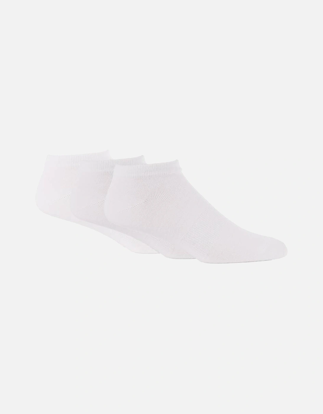 Glenmuir Men's 3-Pack Trainer Sock with Arch Support White, 2 of 1