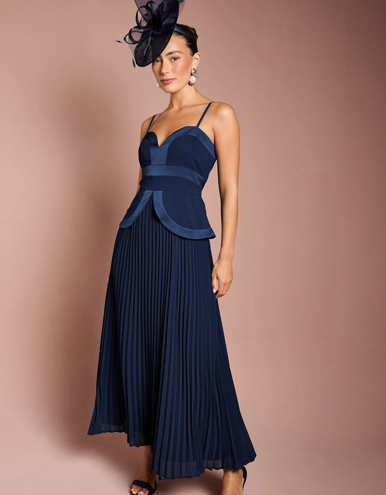 Strappy Crepe Maxi Dress