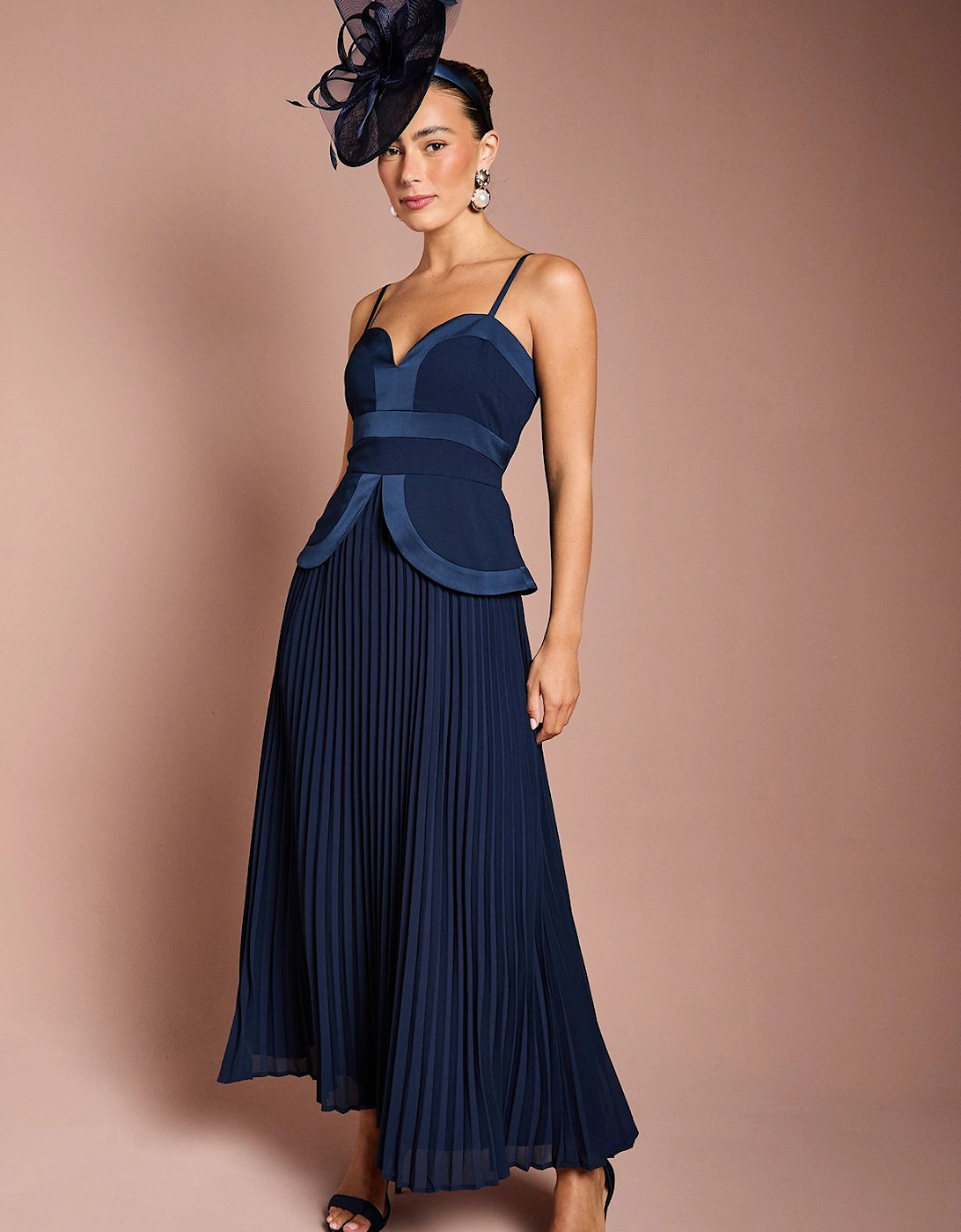 Strappy Crepe Maxi Dress, 2 of 1