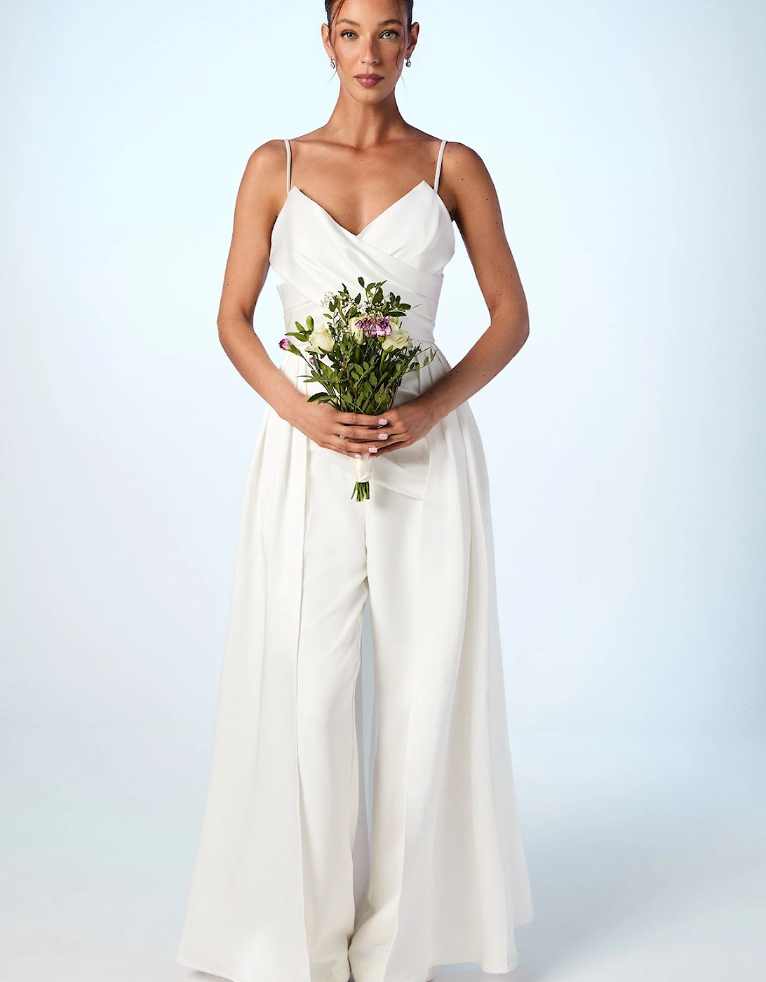 Satin Drape Detail Bridal Top, 2 of 1