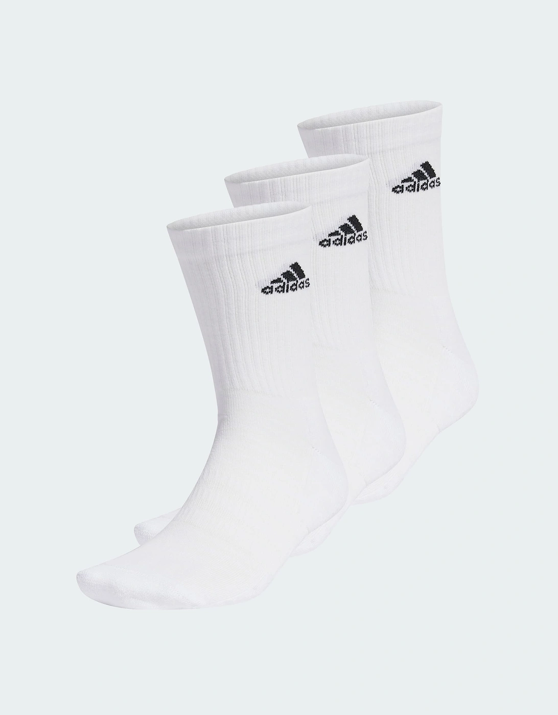 Cushion Crew Socks White 3 Pack, 4 of 3