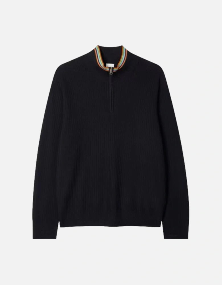 Navy Half Zip Sweater 49 DK NAVY