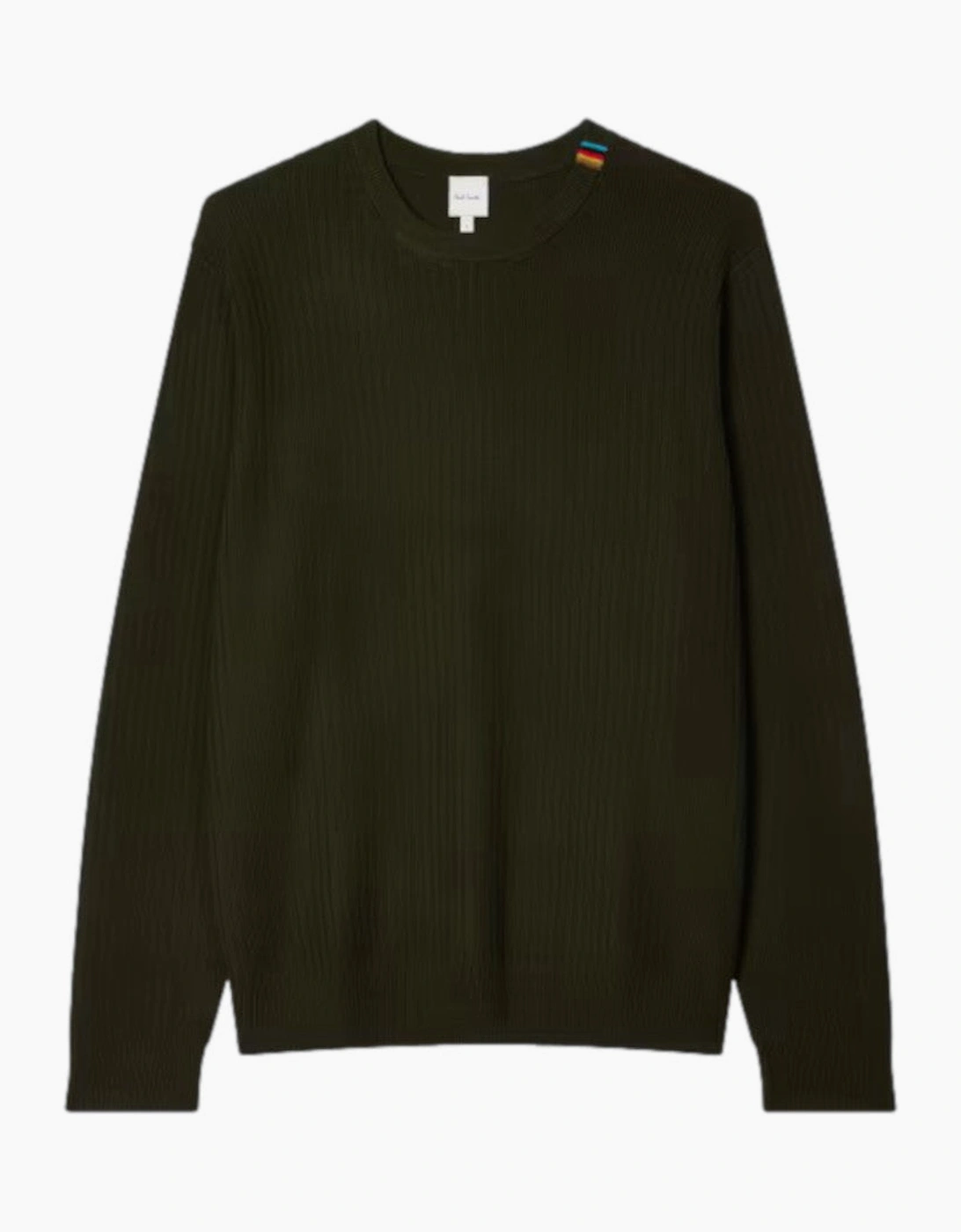 Men's Paul Smith  Crew Neck Sweater 35 Khaki - Black - Size: 38