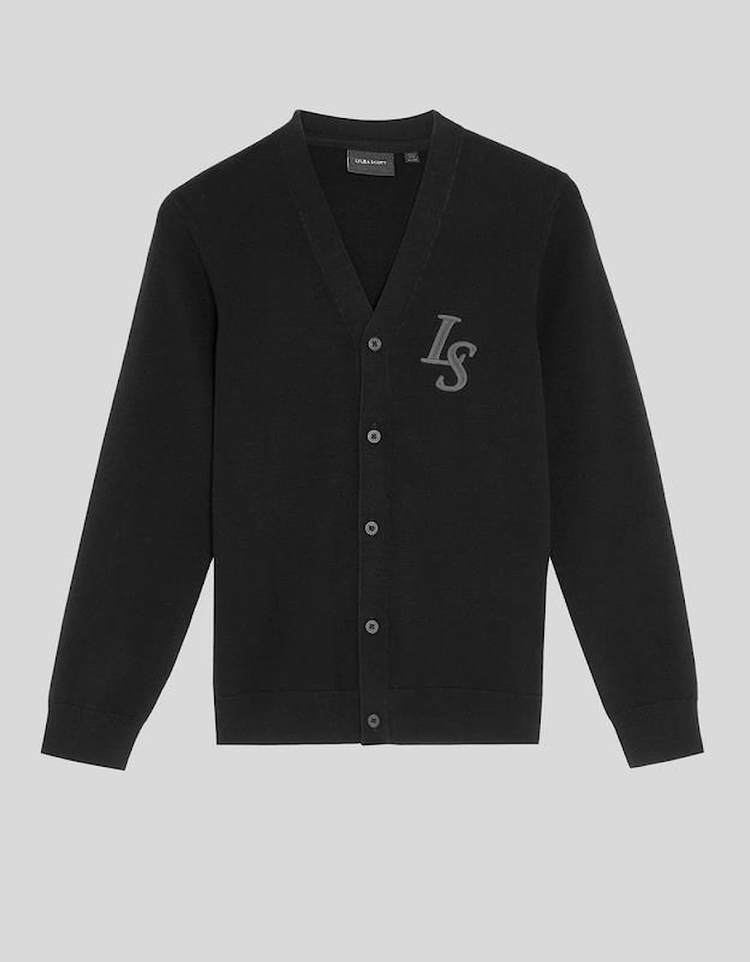 L&S Monogram V Neck Cardigan, 4 of 3