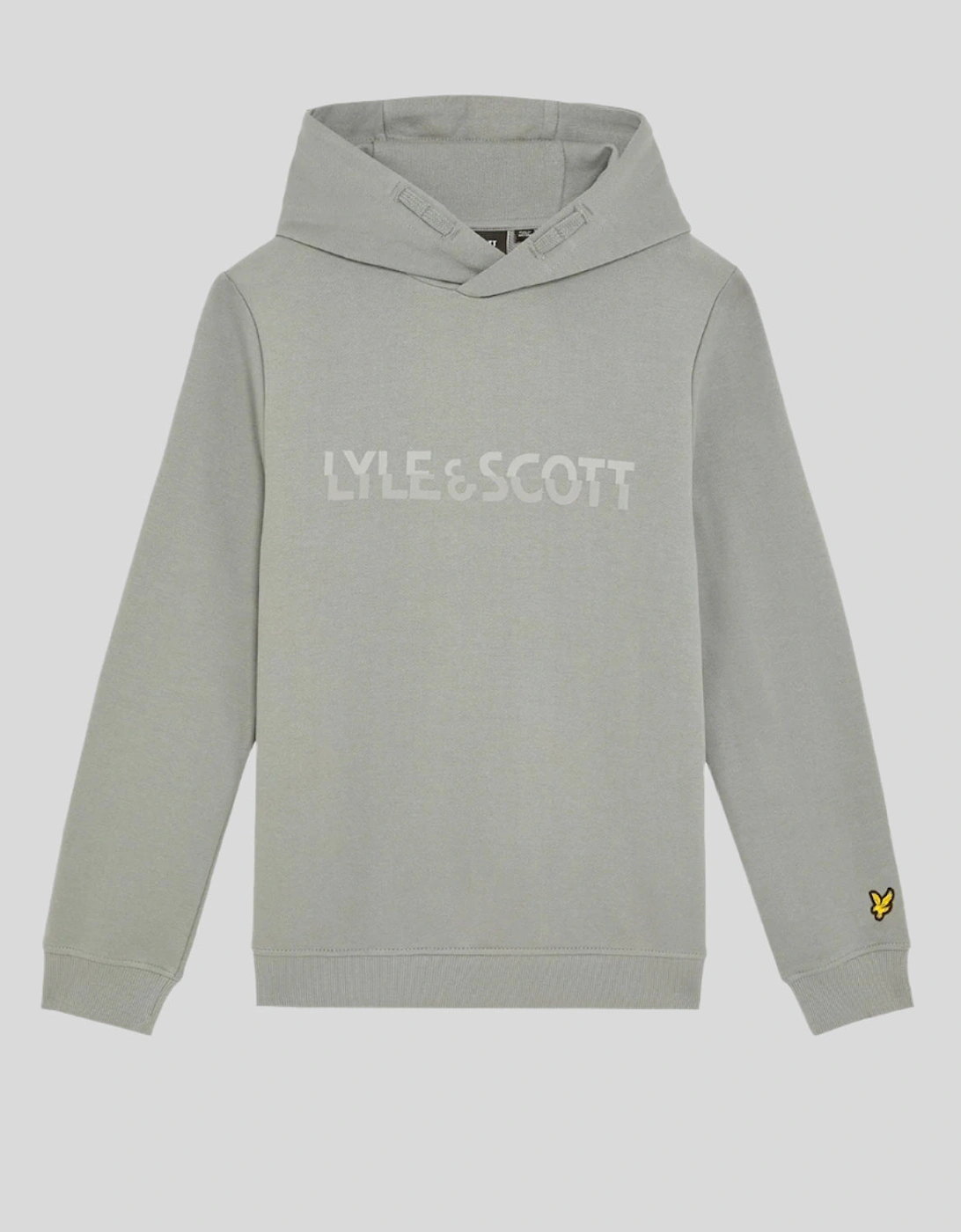 Lyle And Scott Boys Grey 'S Multi Coloured Print Cotton Hoodie - : Size 12/13 Y Kids