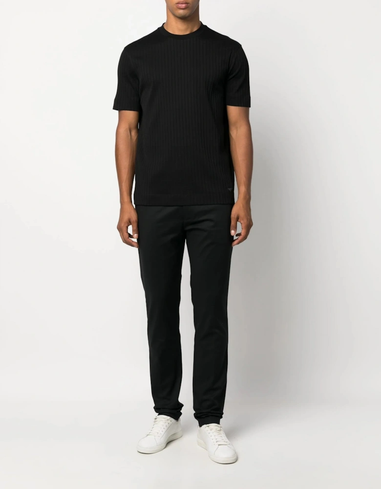 Cotton Gabardine Trousers Black