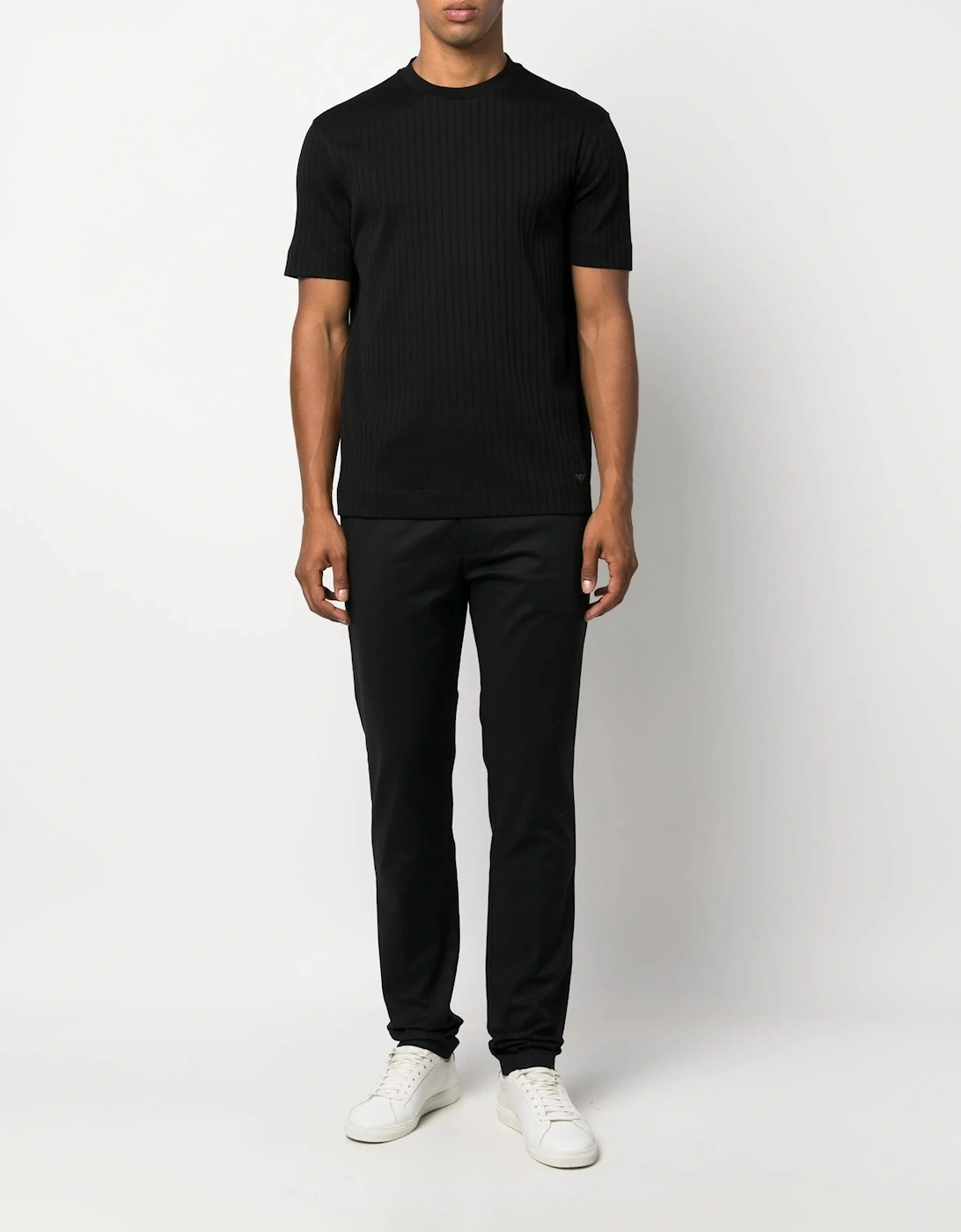 Cotton Gabardine Trousers Black