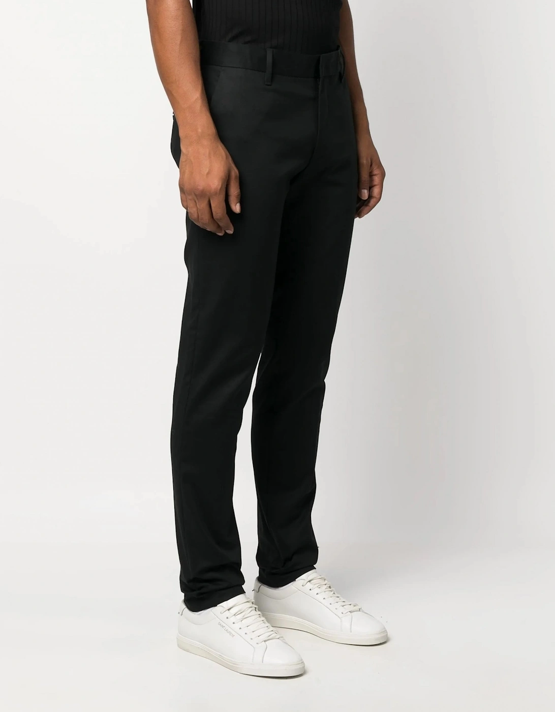 Cotton Gabardine Trousers Black