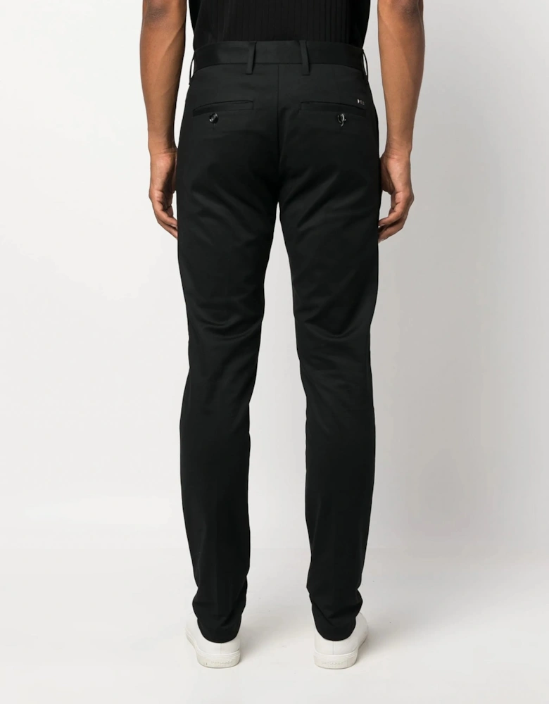 Cotton Gabardine Trousers Black