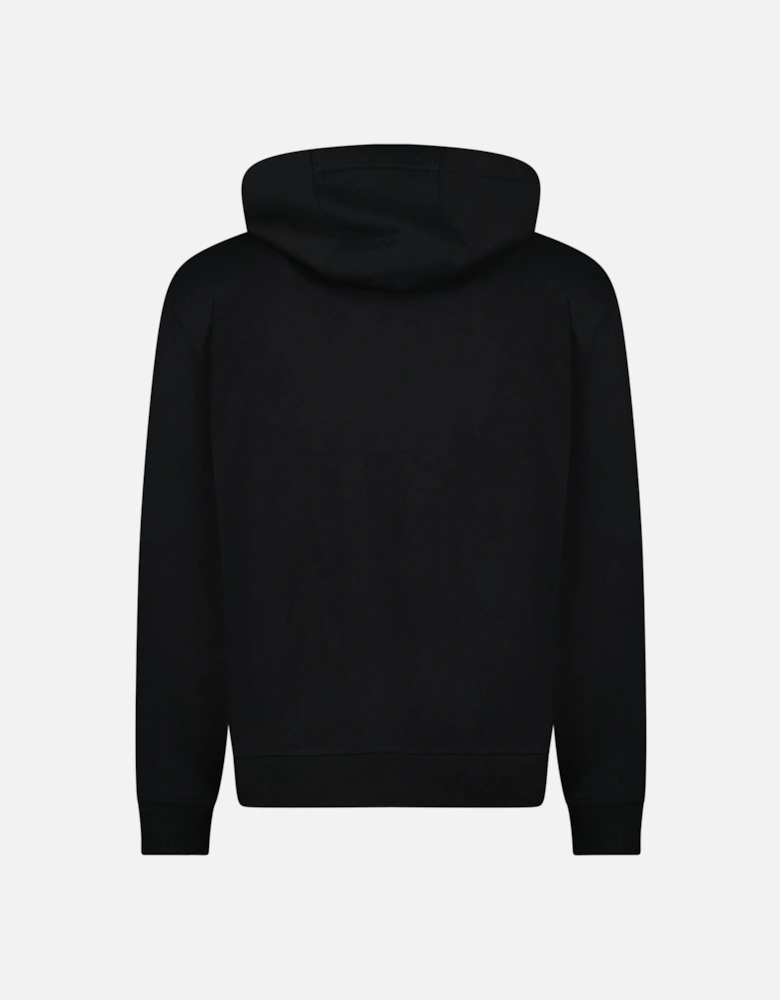 'Keira' Logo Hoodie Zip Sweatshirt Black