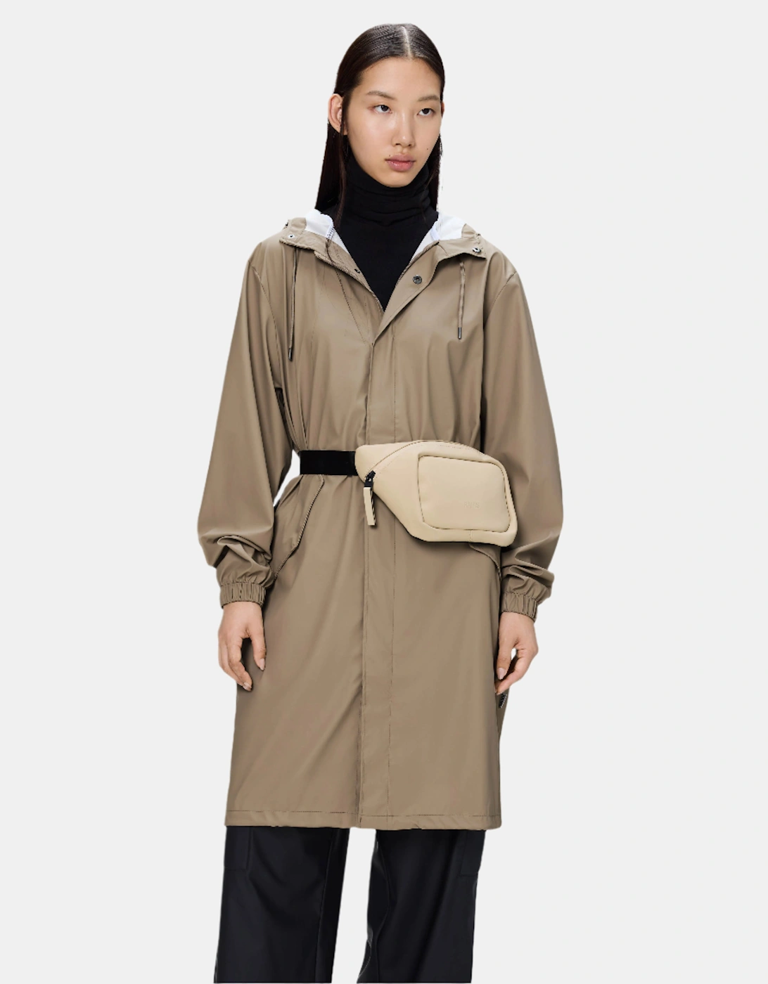 Women's Rains Unisex Fishtail Parka - 133 Beige - Tan - Size: 6