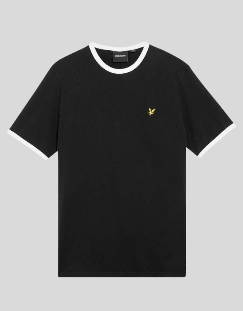 Ringer Cotton Crew Neck T-Shirt