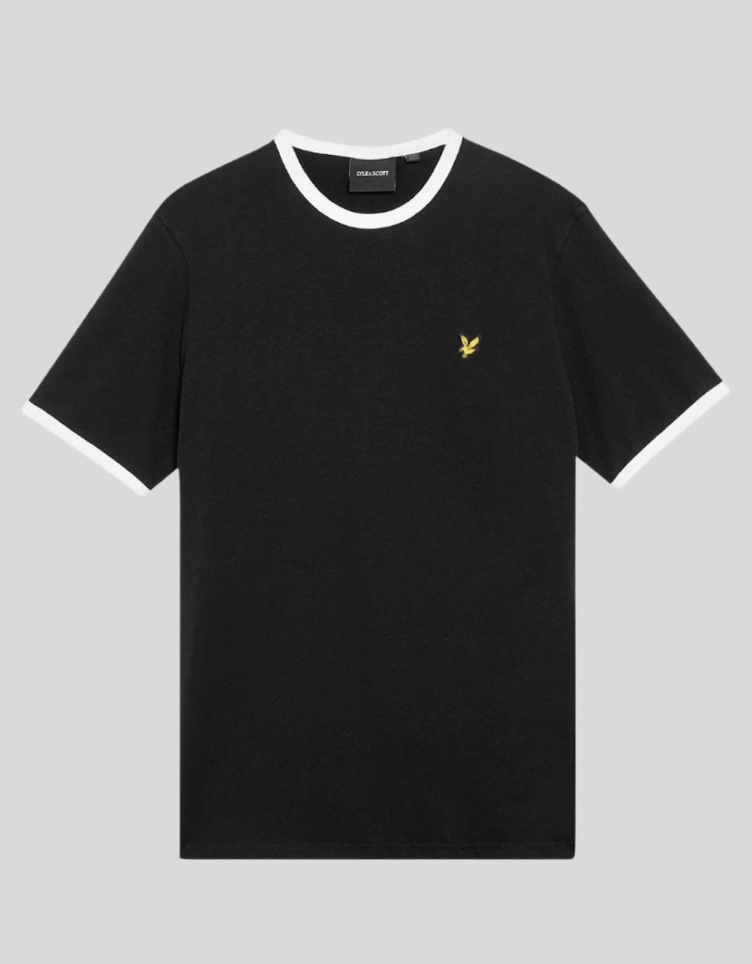 Ringer Cotton Crew Neck T-Shirt