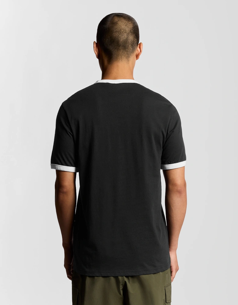 Ringer Cotton Crew Neck T-Shirt