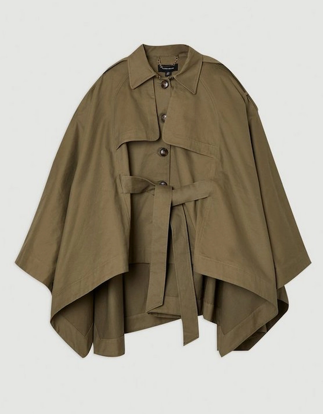 Cape Detail Trench Coat