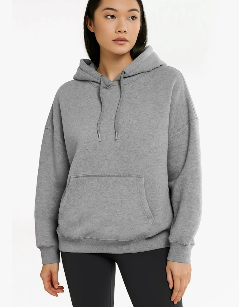 SIMONE Womens Cotton Blend Boyfriend Hoodie Grey Heather