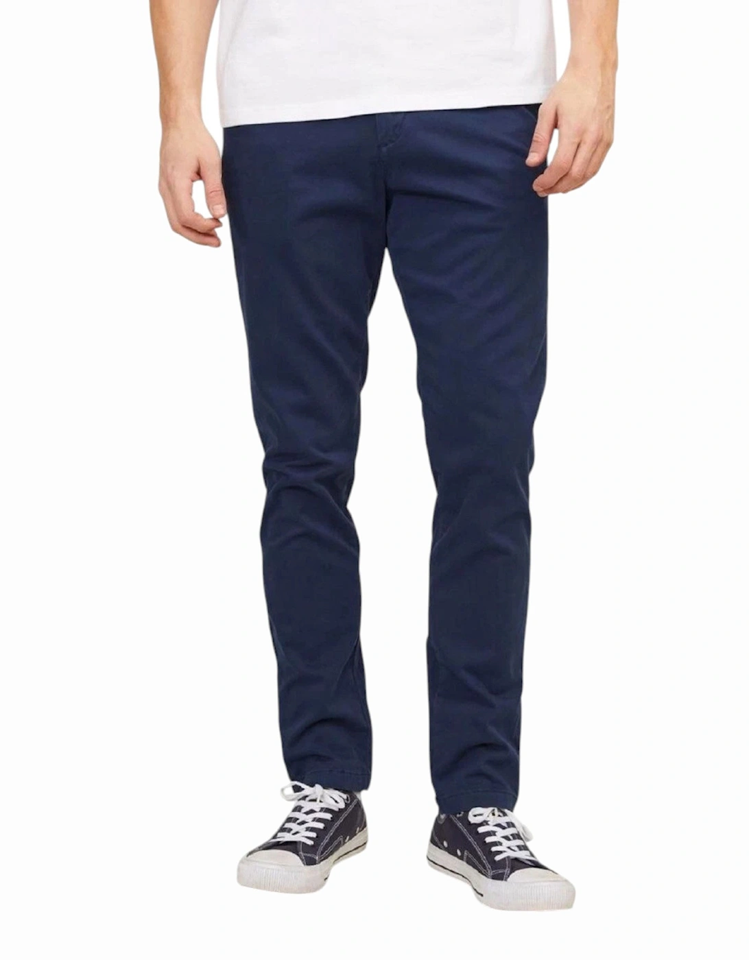 Mens Chino Trousers Slim Fit Pants, 2 of 1