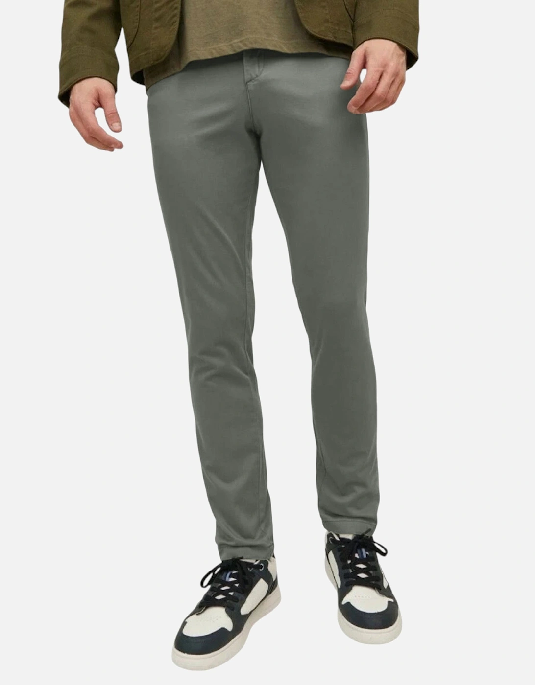 Mens Chino Trousers Slim Fit Pants, 2 of 1