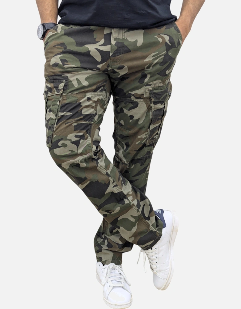 Mens Cargo Trousers Camouflage Combat Pants