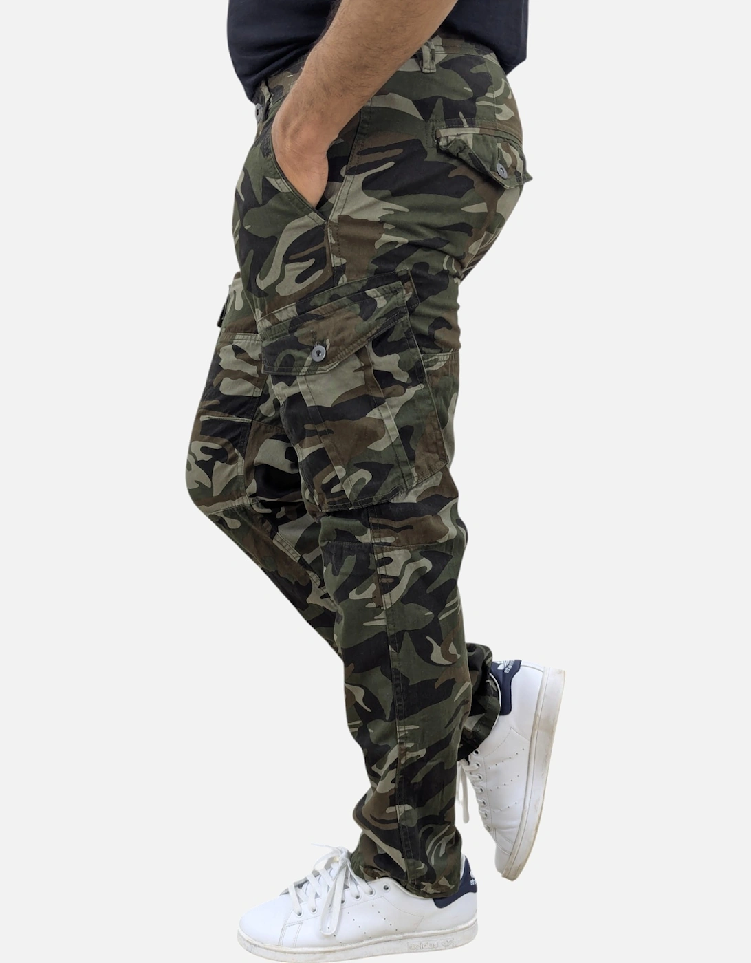 Mens Cargo Trousers Camouflage Combat Pants