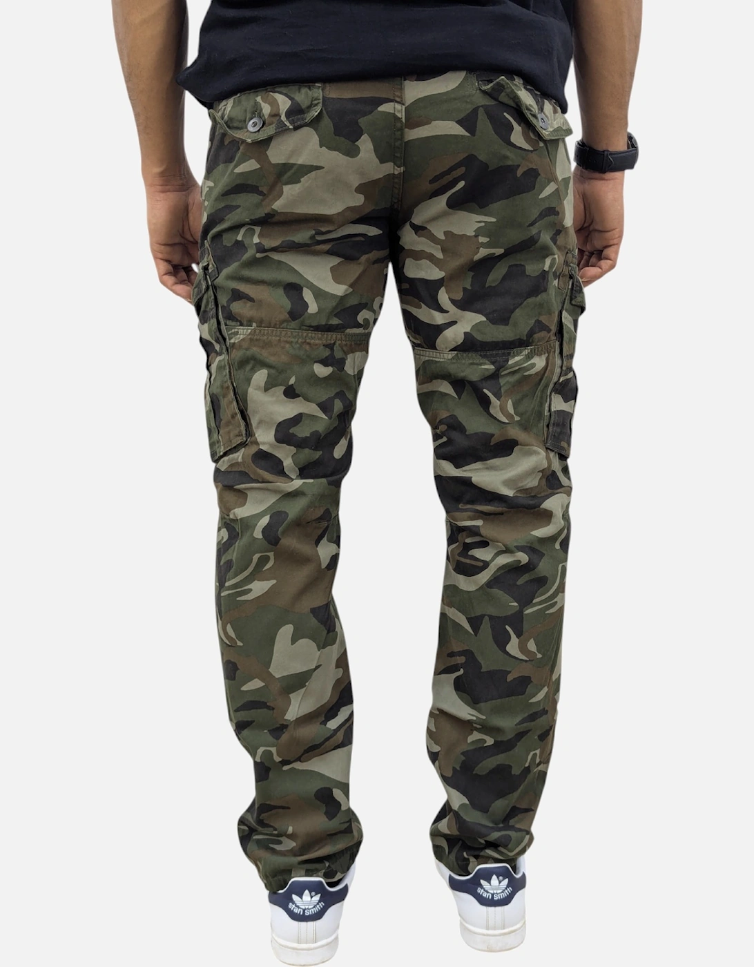 Mens Cargo Trousers Camouflage Combat Pants