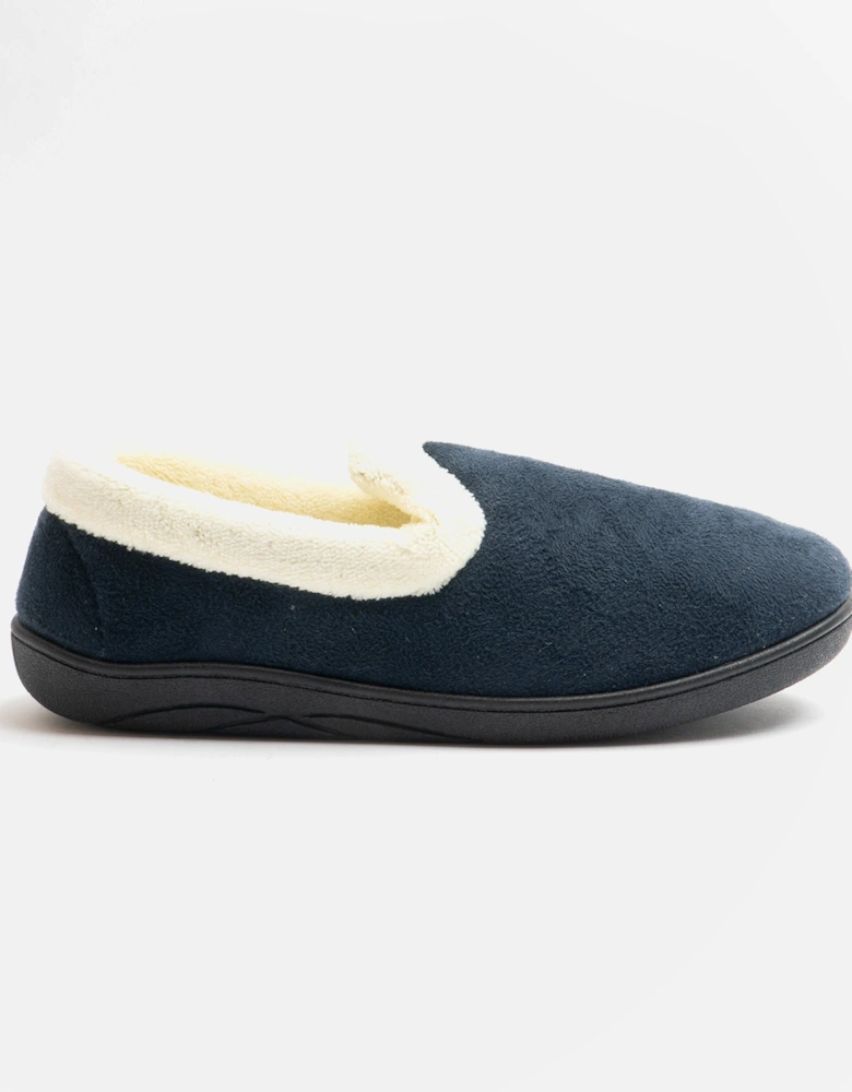 REYNA Womens Full Slippers Denim Blue