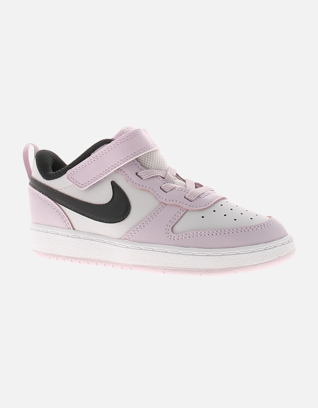 Infant Girls Trainers Court Borough Low 2 leather Lace Up purple UK Size 8., 6 of 5