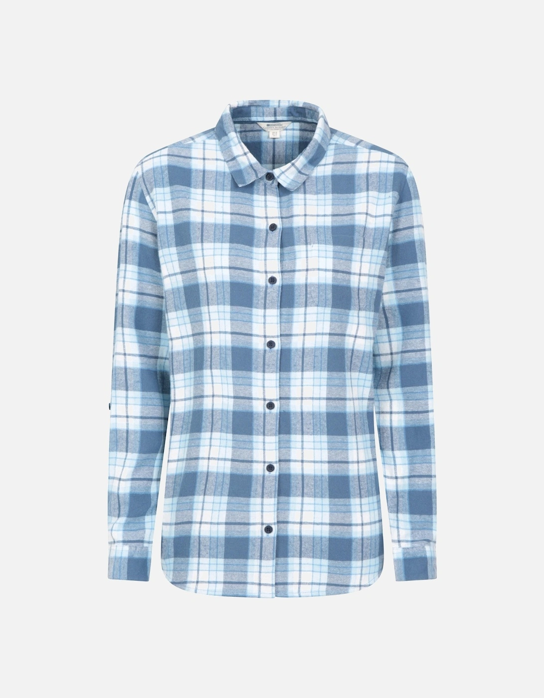 Womens/Ladies Balsam Brushed Flannel Longline Shirt, 5 of 4