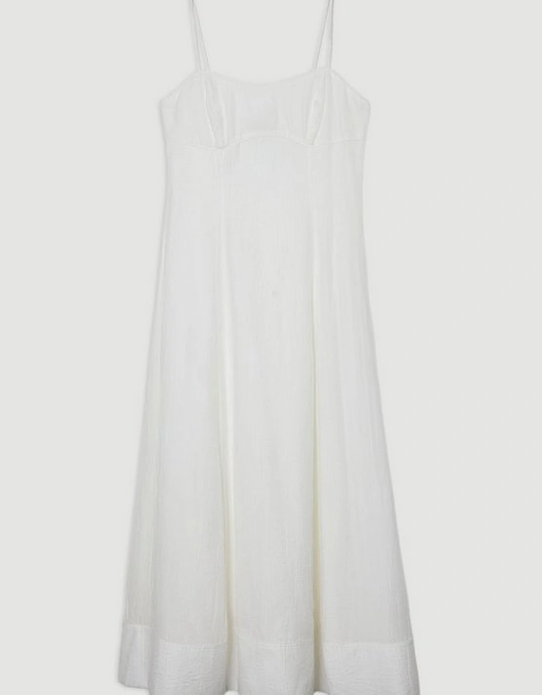 Petite Crinkle Georgette Strappy Woven Midi Dress