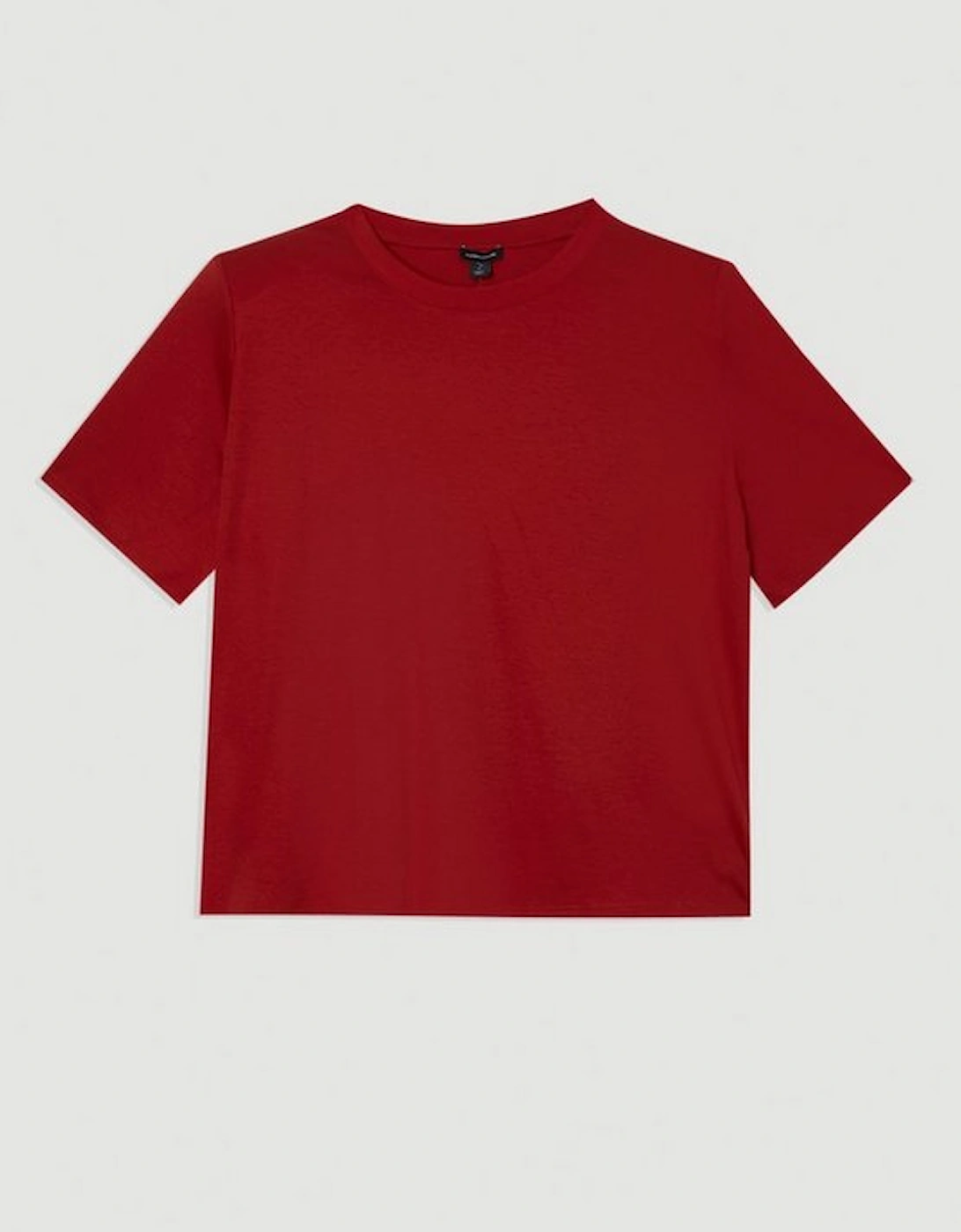 Plus Size Power Shoulder Jersey T-Shirt