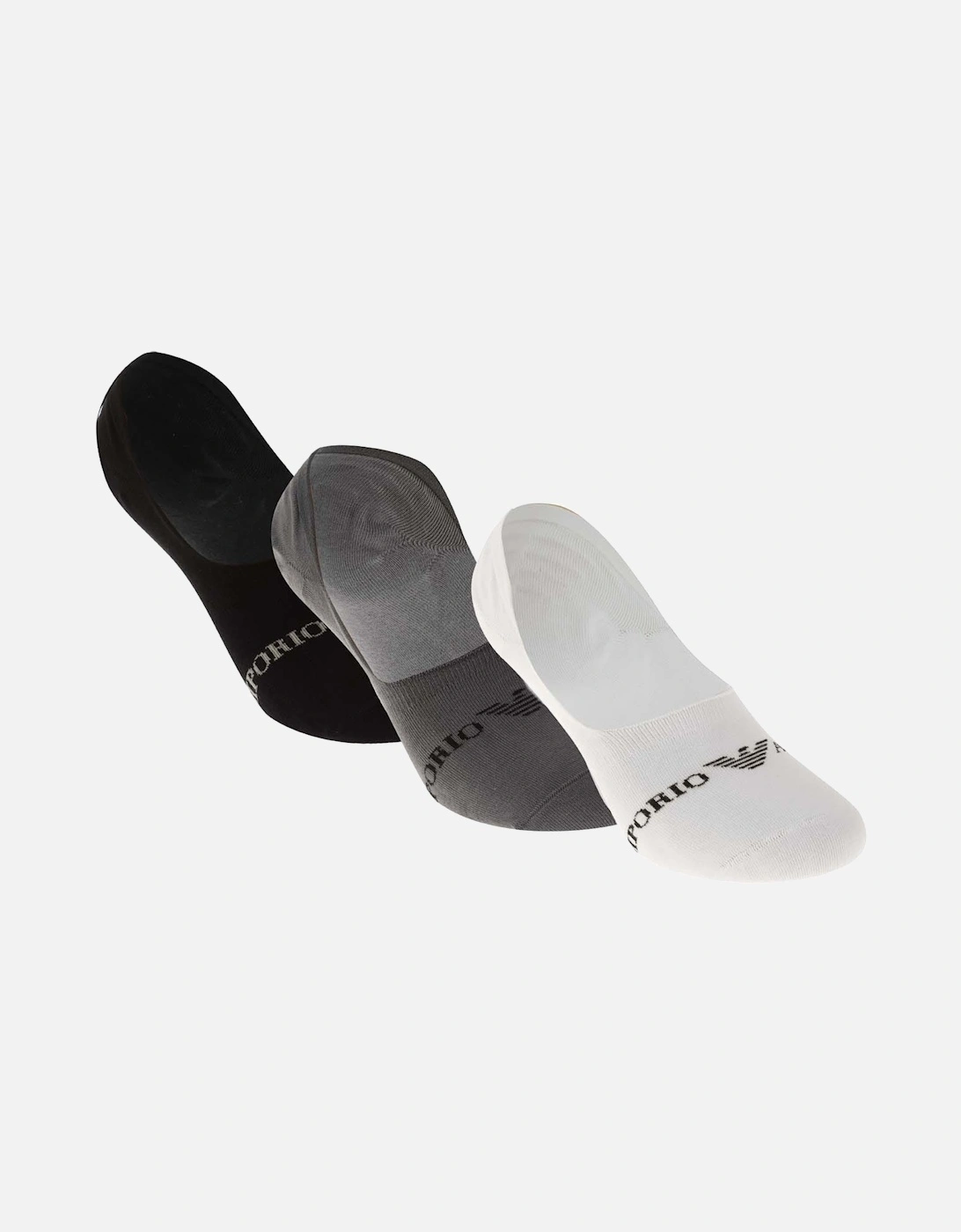 3 Pack of Jacquard Logo Trainer Socks, 2 of 1