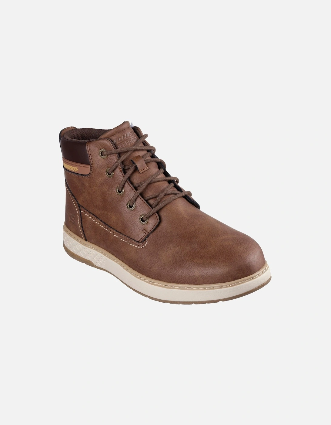 Garlan Deno Polyurethane Men's Brown Ankle Boots, 6 of 5