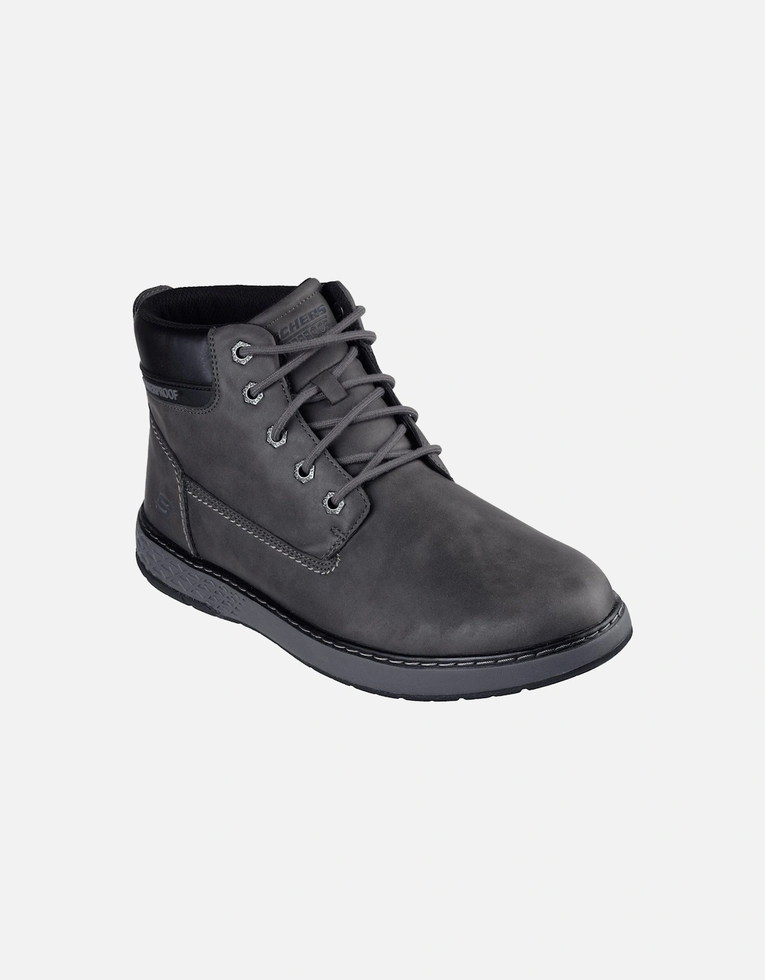 Garlan Deno Polyurethane Men's Charcoal Ankle Boots, 6 of 5