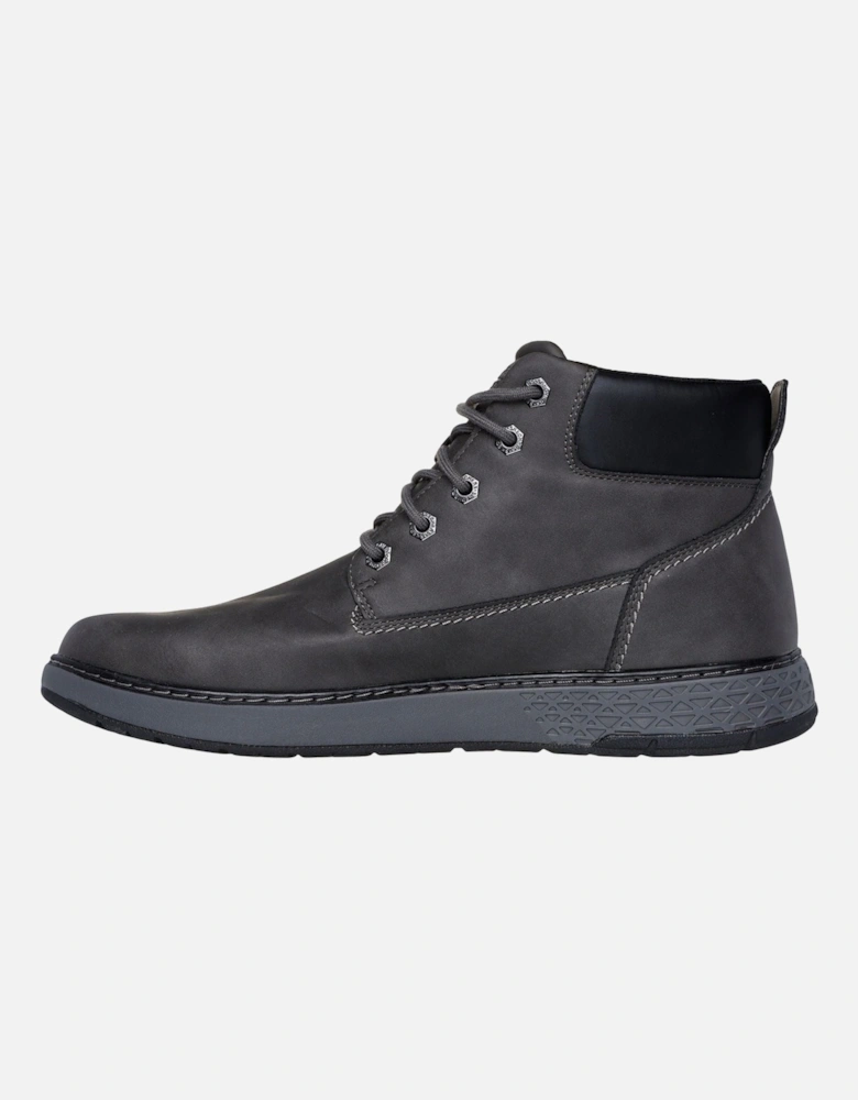 Garlan Deno Polyurethane Men's Charcoal Ankle Boots